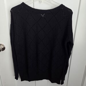 LOFT Black Crew Neck Sweater